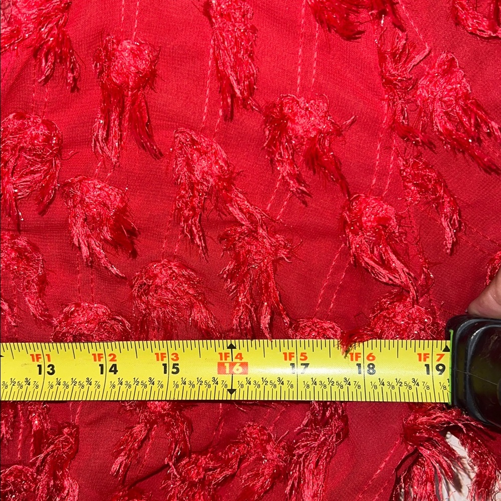 Red Sheer Textured Cardigan 2YK spoon jeans M-L - Picture 5 of 7